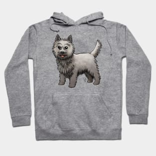 Dog - Cairn Terrier - Gray Hoodie